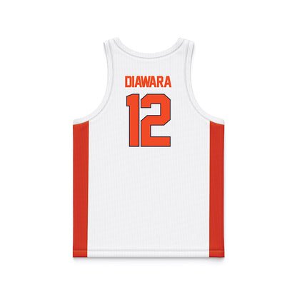 Syracuse - NCAA Men's Basketball : Tiefing Diawara - White Basketball Jersey-1