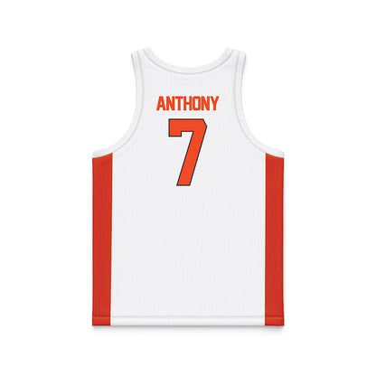 Syracuse - NCAA Men's Basketball : Kiyan Anthony - White Basketball Jersey-1
