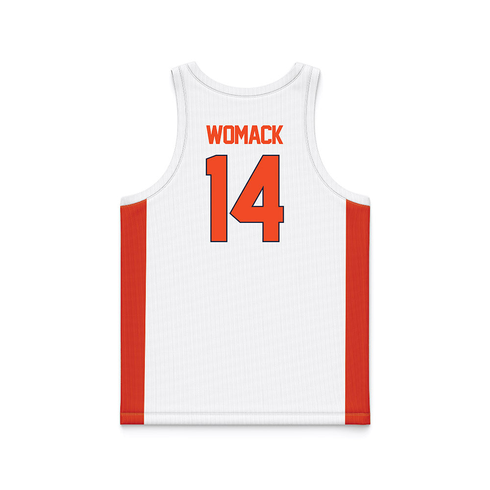 Syracuse - NCAA Men's Basketball : Aaron Womack - White Basketball Jersey-1
