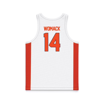 Syracuse - NCAA Men's Basketball : Aaron Womack - White Basketball Jersey-1