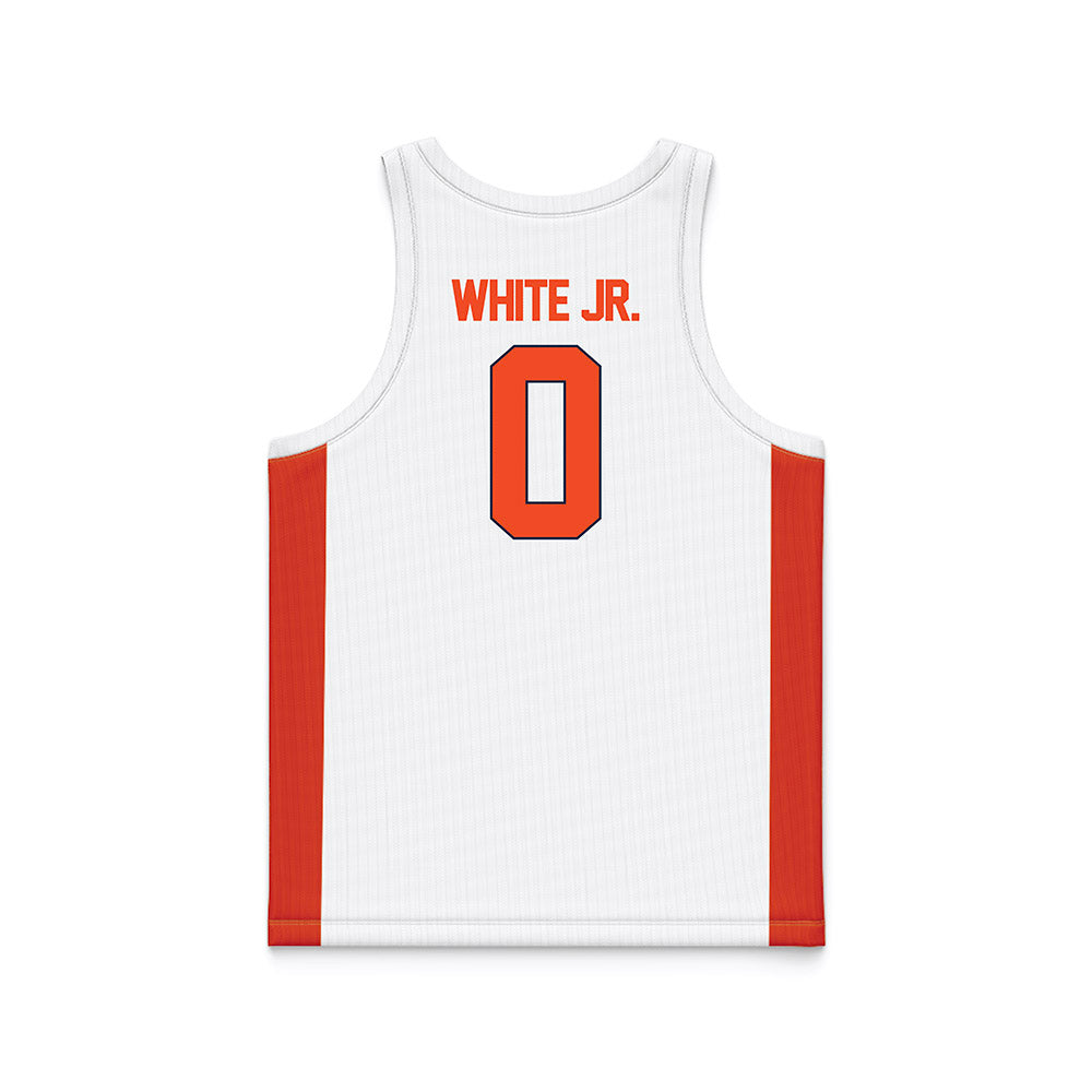 Syracuse - NCAA Men's Basketball : Sadiq White Jr. - White Basketball Jersey-1