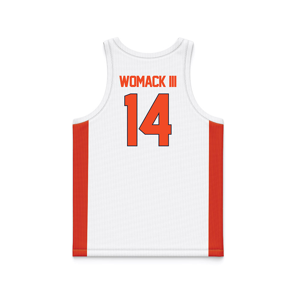 Syracuse - NCAA Men's Basketball : Aaron Womack III - White Basketball Jersey-1