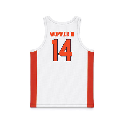 Syracuse - NCAA Men's Basketball : Aaron Womack III - White Basketball Jersey-1