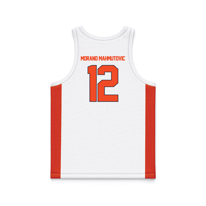 Syracuse - NCAA Men's Basketball : Mark Morano Mahmutovic - White Basketball Jersey-1