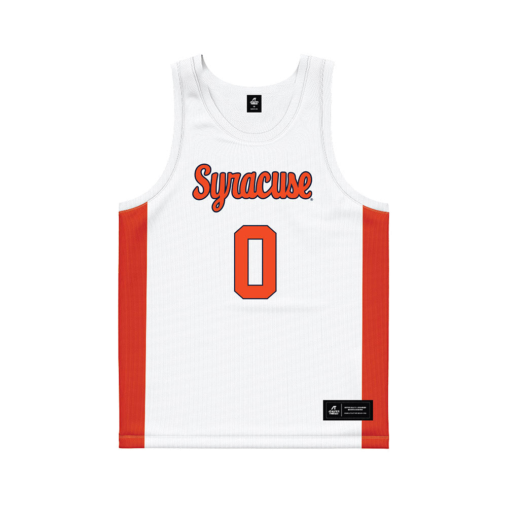 Syracuse - NCAA Men's Basketball : Sadiq White Jr. - White Basketball Jersey-0