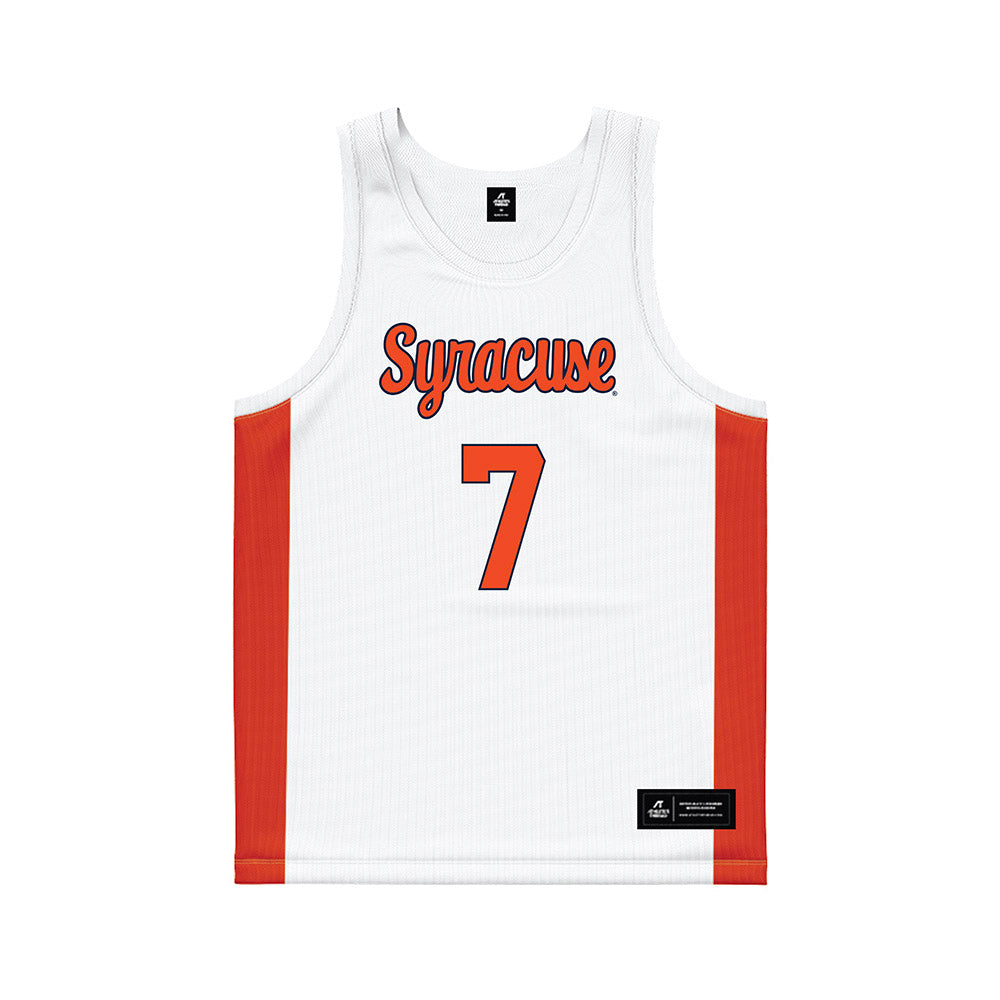 Syracuse - NCAA Men's Basketball : Kiyan Anthony - White Basketball Jersey-0