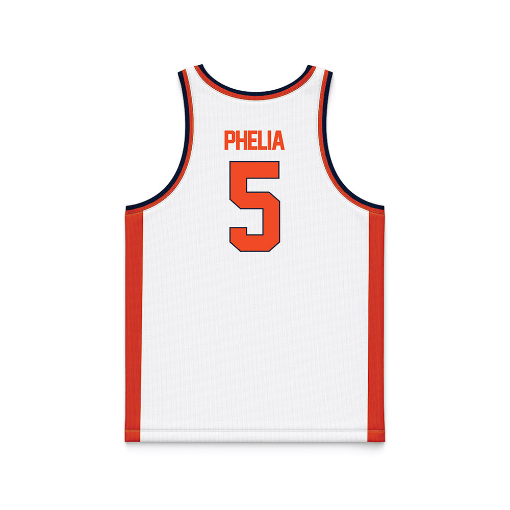 Syracuse - NCAA Women's Basketball : Laila Phelia - White Basketball Jersey-1