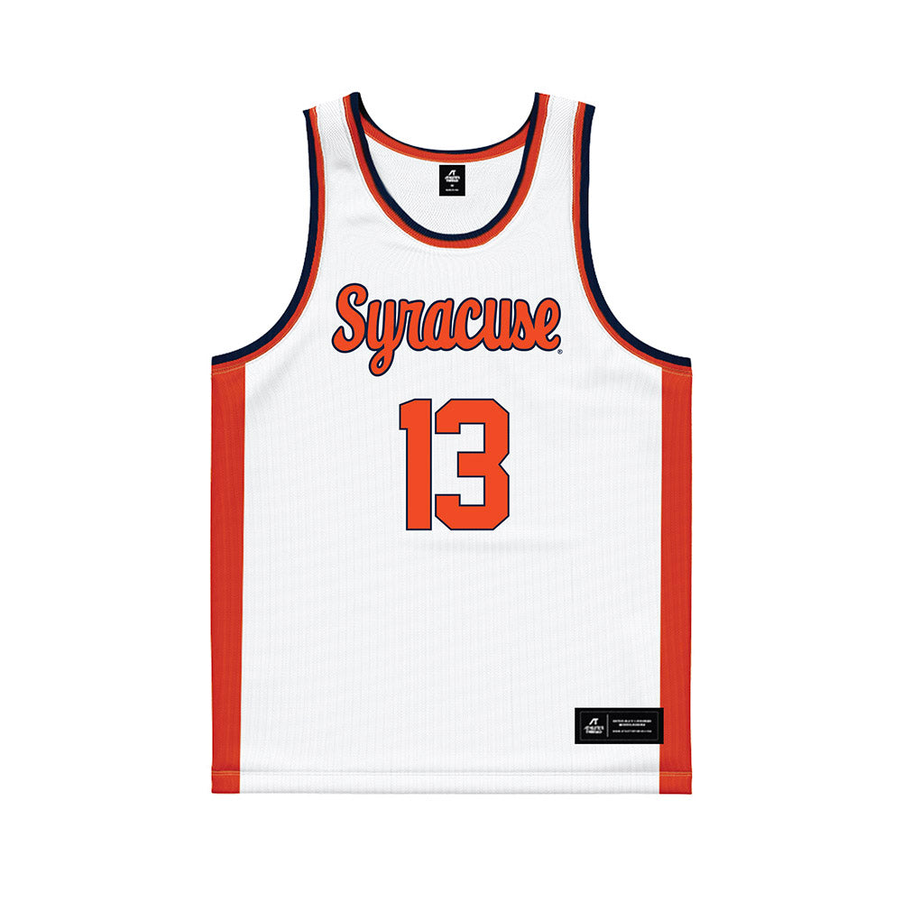 Syracuse - NCAA Women's Basketball : Camdyn Nelson - White Basketball Jersey-0
