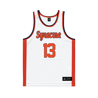 Syracuse - NCAA Women's Basketball : Camdyn Nelson - White Basketball Jersey-0