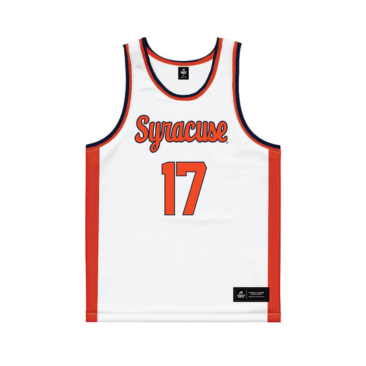 Syracuse - NCAA Women's Basketball : Madeline Potts - White Basketball Jersey-0