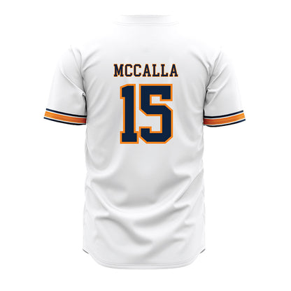 UT Martin - NCAA Baseball : Dean McCalla - White Jersey-1