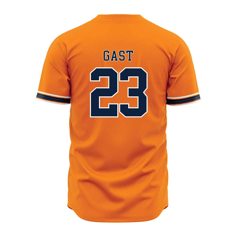 UT Martin - NCAA Baseball : Austin Gast - Orange Jersey