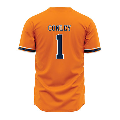 UT Martin - NCAA Baseball : Amari Conley - Orange Jersey-1