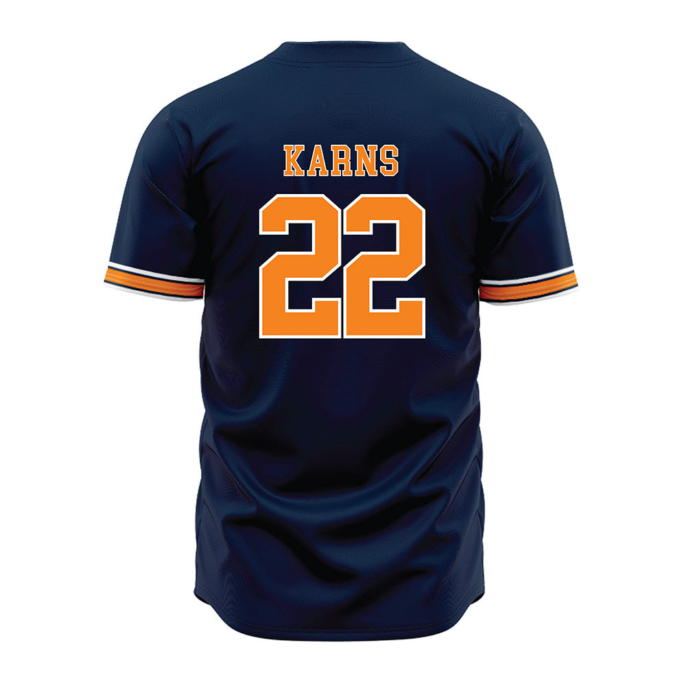 UT Martin - NCAA Baseball : Aidan Karns - Blue Jersey-1