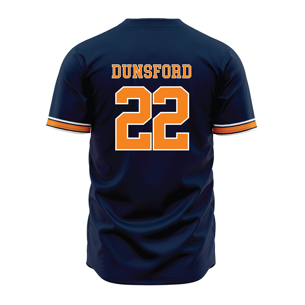UT Martin - NCAA Baseball : TJ Dunsford - Blue Jersey-1