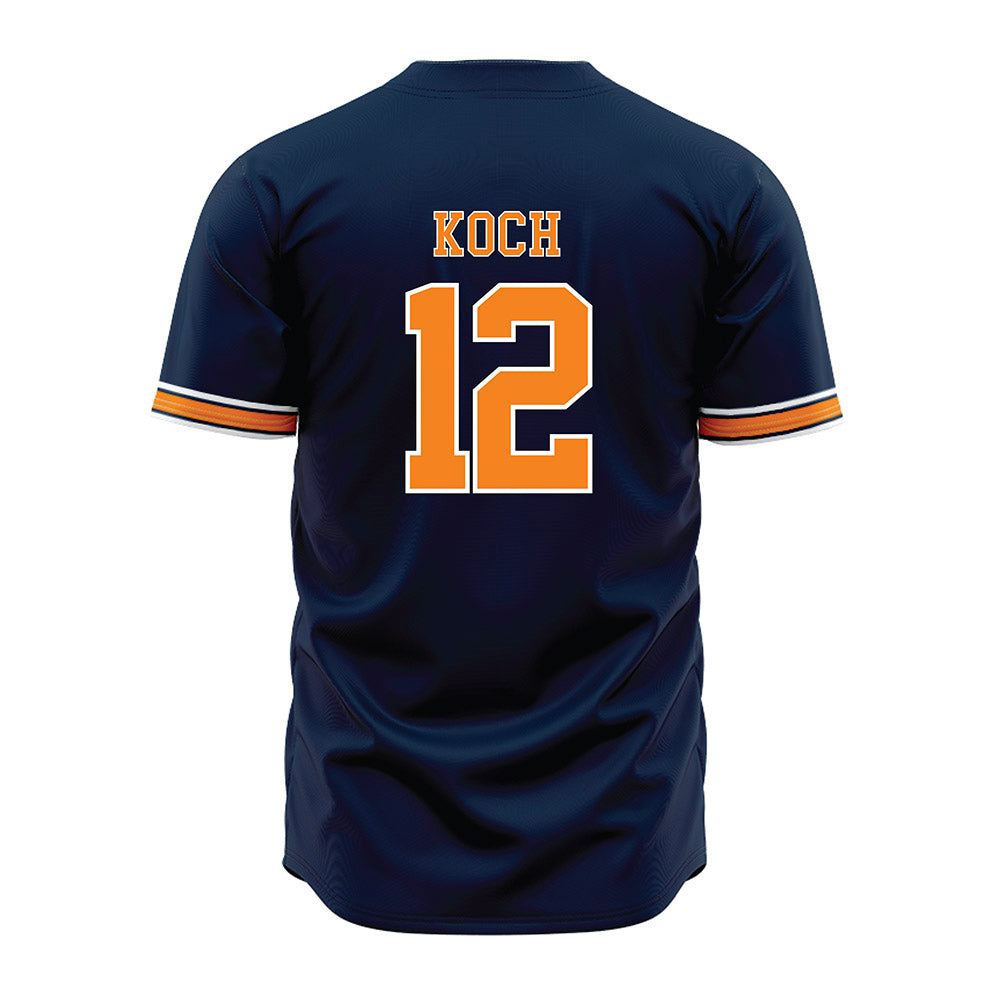 UT Martin - NCAA Baseball : Tommy Koch - Blue Jersey-1
