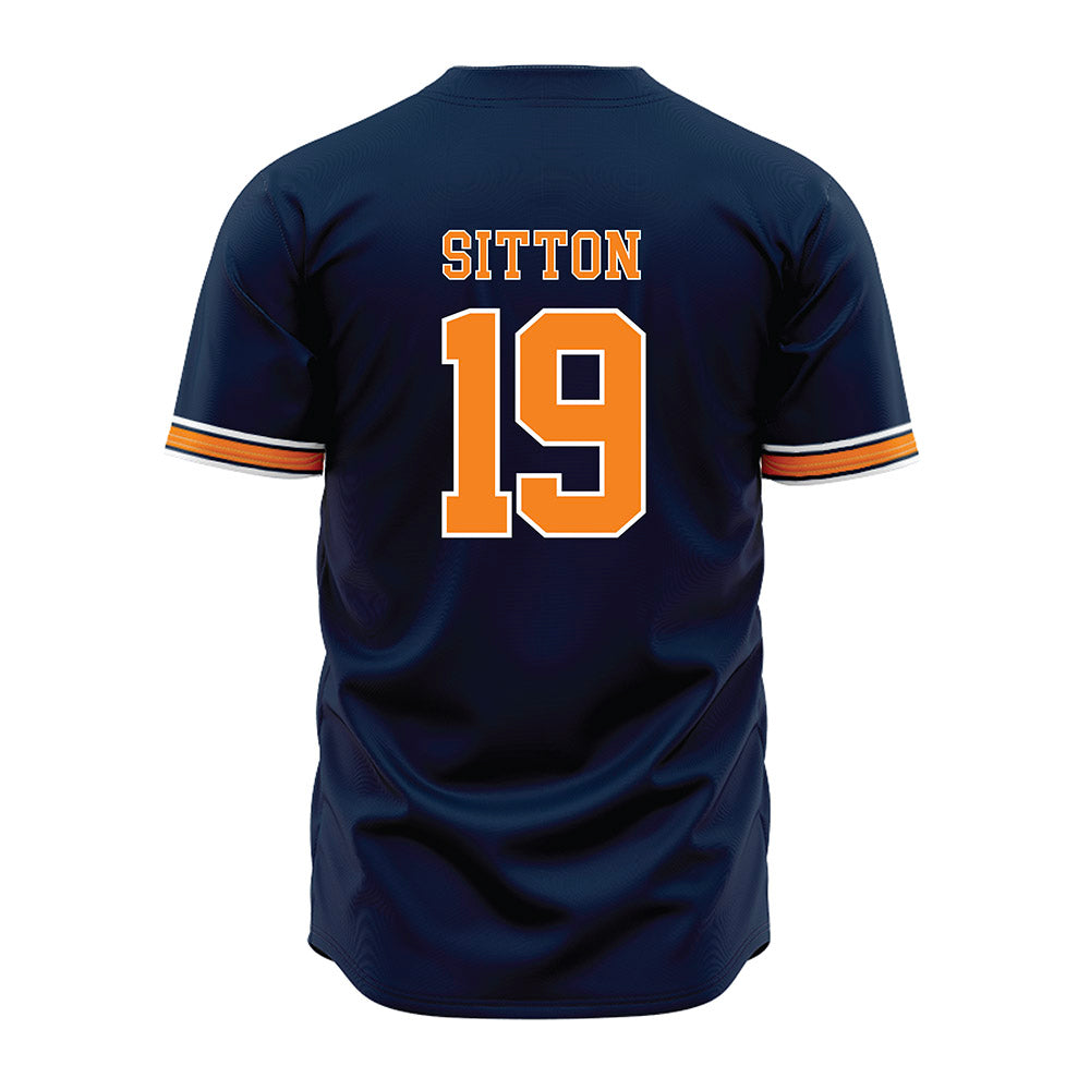 UT Martin - NCAA Baseball : Jacob Sitton - Blue Jersey-1