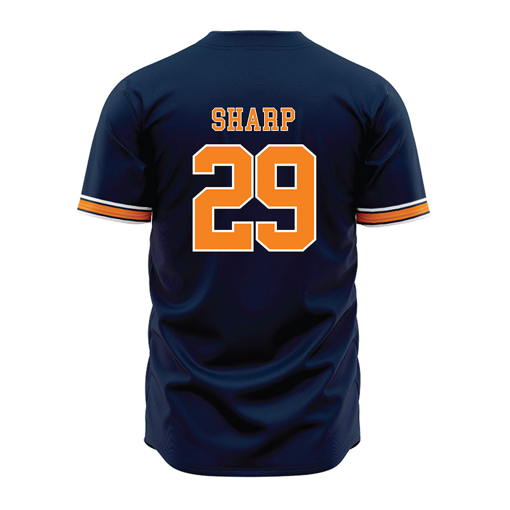 UT Martin - NCAA Baseball : Cason Sharp - Blue Jersey-1
