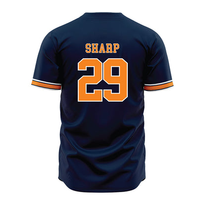 UT Martin - NCAA Baseball : Cason Sharp - Blue Jersey-1