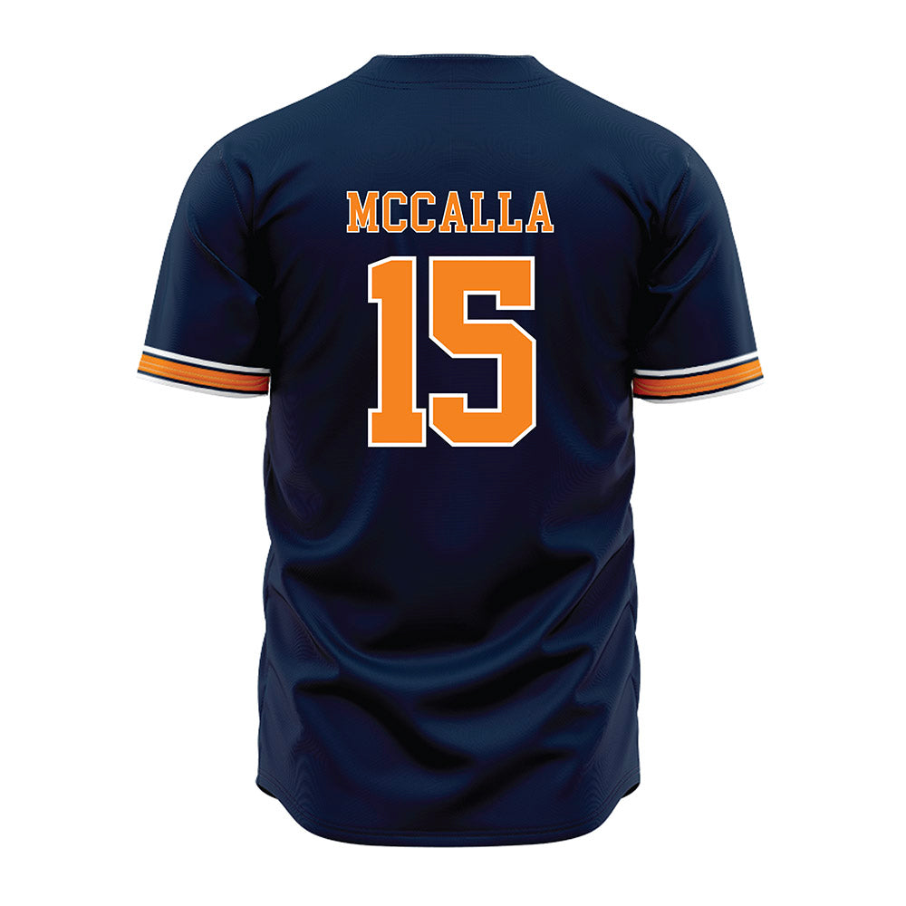 UT Martin - NCAA Baseball : Dean McCalla - Blue Jersey-1