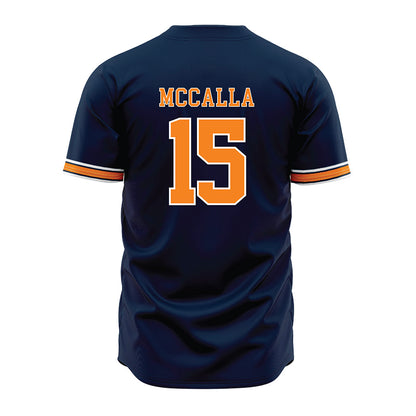 UT Martin - NCAA Baseball : Dean McCalla - Blue Jersey-1