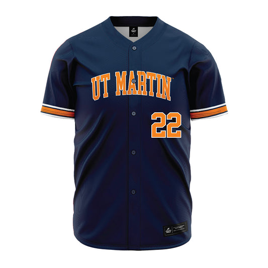 UT Martin - NCAA Baseball : TJ Dunsford - Blue Jersey-0