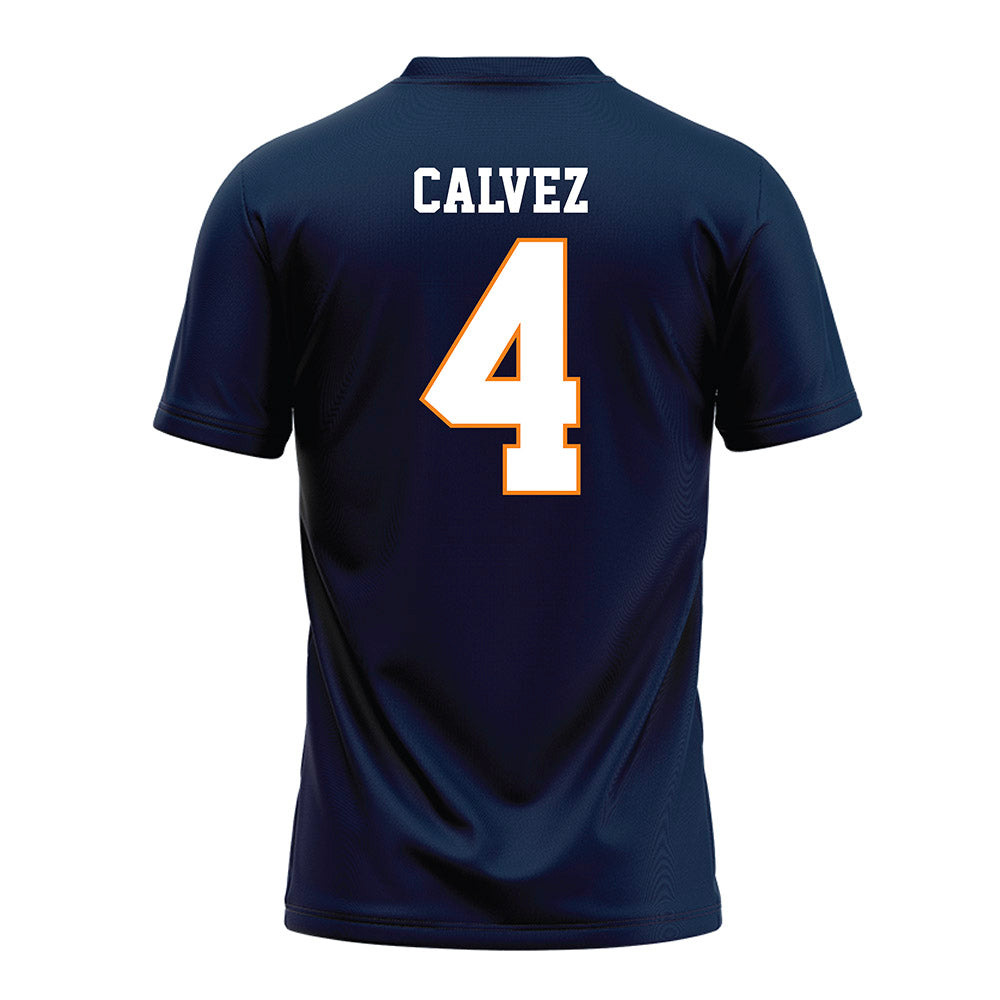UT Martin - NCAA Football : Julian Calvez - Blue Football Jersey-1