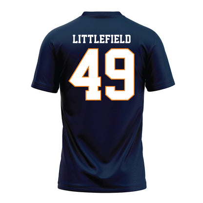UT Martin - NCAA Football : Connon Littlefield - Blue Football Jersey-1