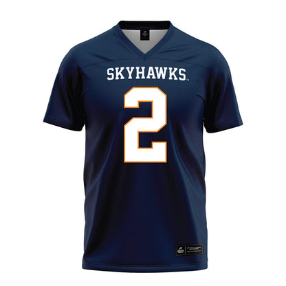 UT Martin - NCAA Football : Chris Franklin - Blue Football Jersey-0