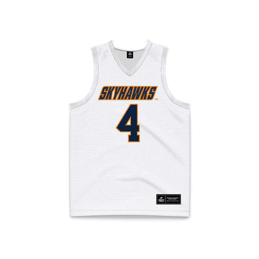 UT Martin - NCAA Men's Basketball : Afan Trnka - White Basketball Jersey