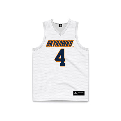UT Martin - NCAA Men's Basketball : Afan Trnka - White Basketball Jersey