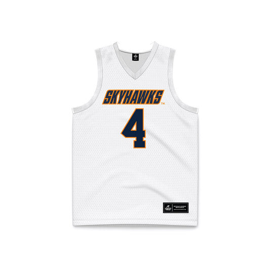 UT Martin - NCAA Men's Basketball : Afan Trnka - White Basketball Jersey