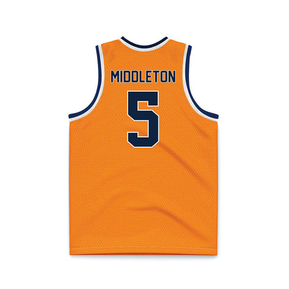 UT Martin - NCAA Women's Basketball : Sidni Middleton - Orange Basketball Jersey-1