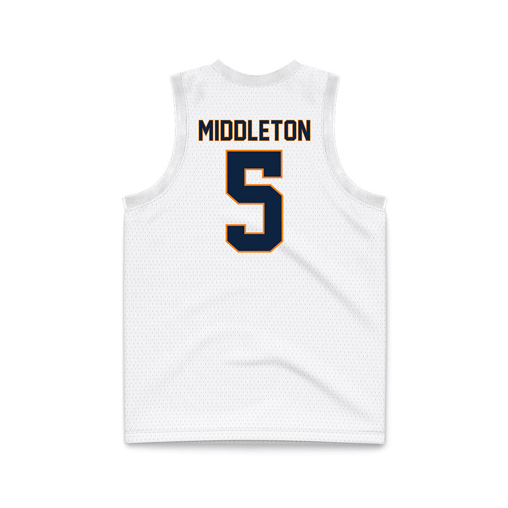 UT Martin - NCAA Women's Basketball : Sidni Middleton - White Basketball Jersey-1