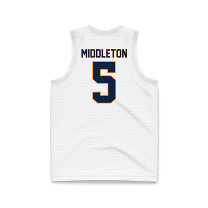 UT Martin - NCAA Women's Basketball : Sidni Middleton - White Basketball Jersey-1