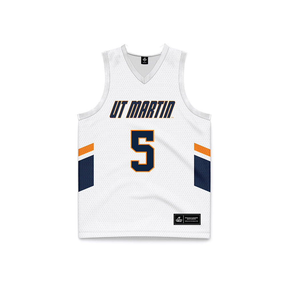 UT Martin - NCAA Women's Basketball : Sidni Middleton - White Basketball Jersey-0