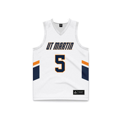 UT Martin - NCAA Women's Basketball : Sidni Middleton - White Basketball Jersey-0