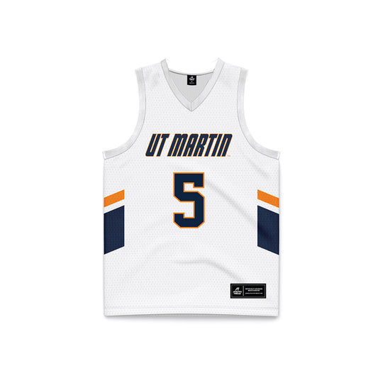 UT Martin - NCAA Women's Basketball : Sidni Middleton - White Basketball Jersey-0
