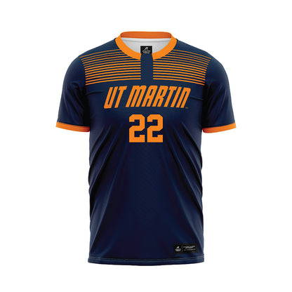 UT Martin - NCAA Women's Soccer : Kylee Thompson - Blue Soccer Jersey-0