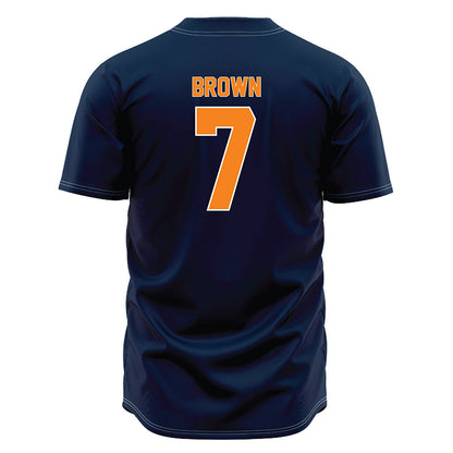  - NCAA Softball : Kyrsten Brown - Blue Jersey-1