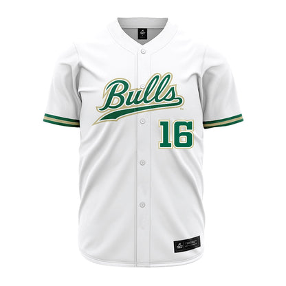 USF - NCAA Baseball : Easton Beach - White Jersey-0