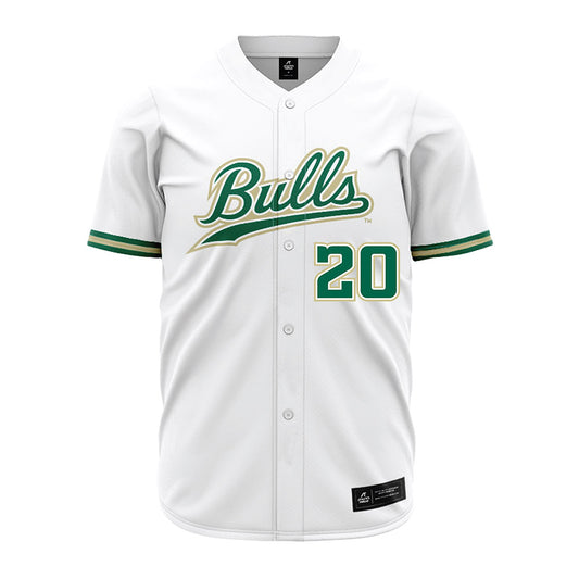 USF - NCAA Baseball : Taylor Casson - White Jersey-0