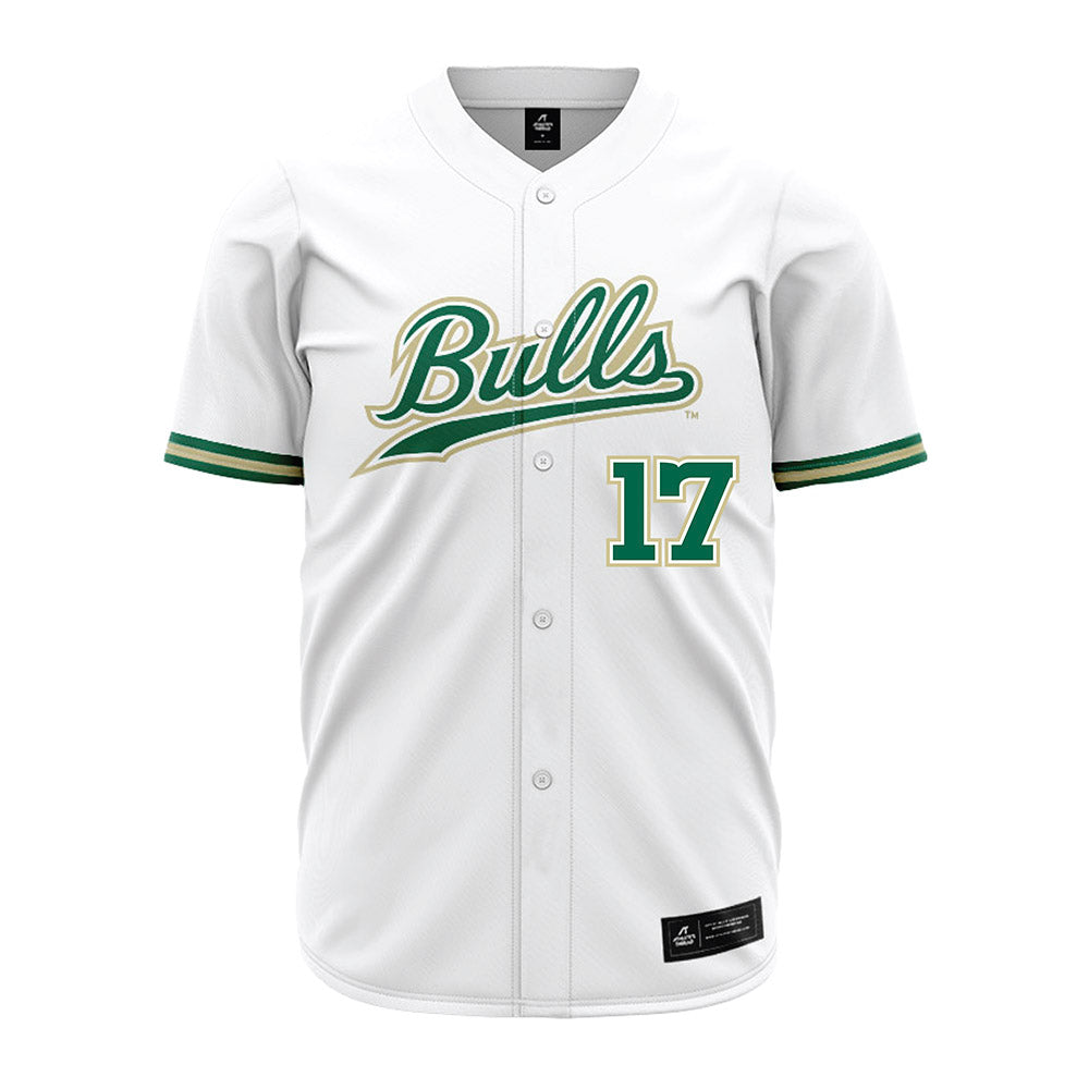 USF - NCAA Baseball : Joey Brenczewski - White Jersey-0
