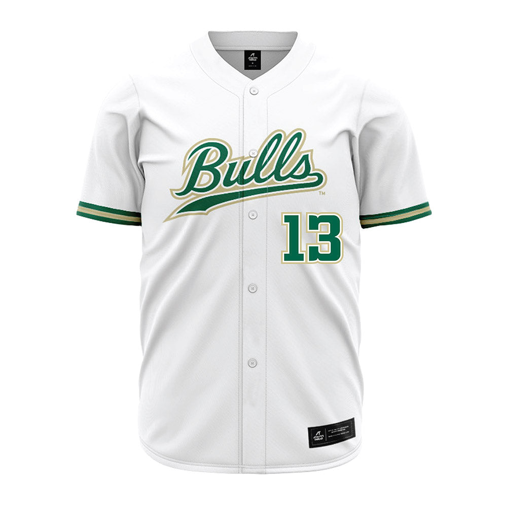 USF - NCAA Baseball : Easton Storey - White Jersey-0