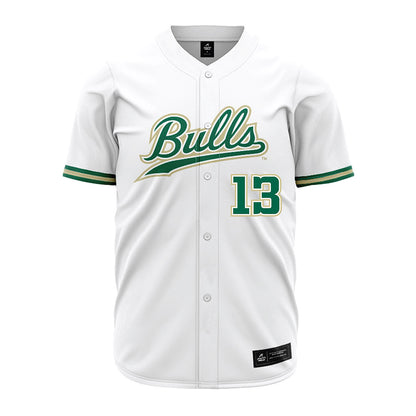 USF - NCAA Baseball : Easton Storey - White Jersey-0