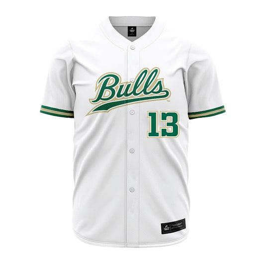 USF - NCAA Baseball : Easton Storey - White Jersey-0
