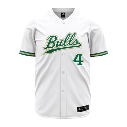 USF - NCAA Baseball : Kaden Smith - White Jersey-0