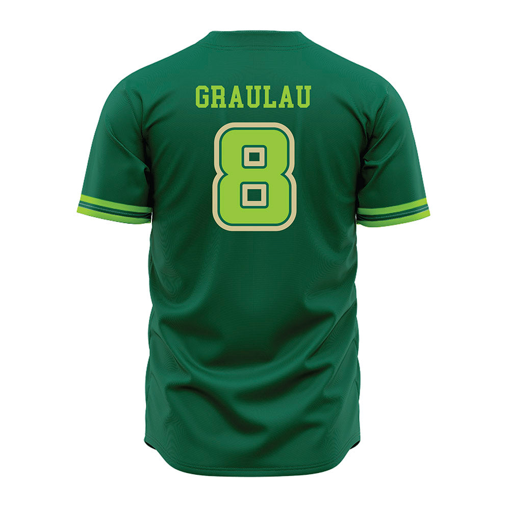 USF - NCAA Baseball : Gabe Graulau - Green Jersey-1
