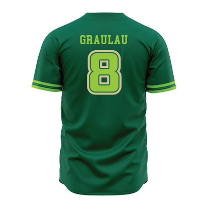 USF - NCAA Baseball : Gabe Graulau - Green Jersey-1