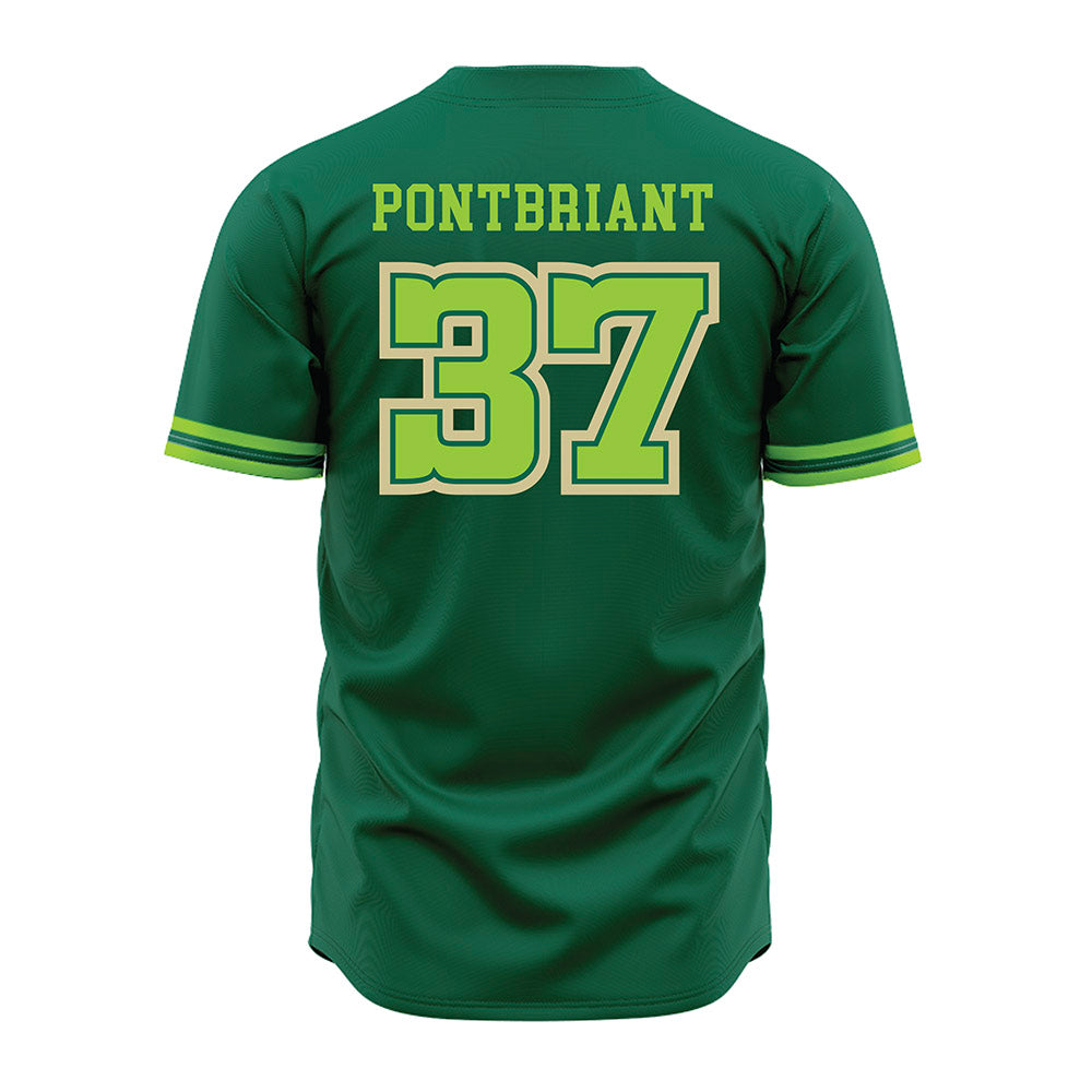 USF - NCAA Baseball : Dominic Pontbriant - Green Jersey-1